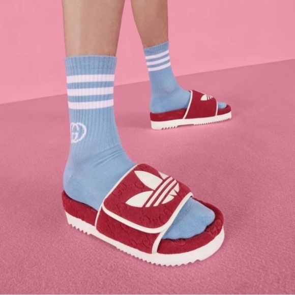 GUCCI x ADIDAS RARE Terry Cloth GG Monogram Sandals main image 12